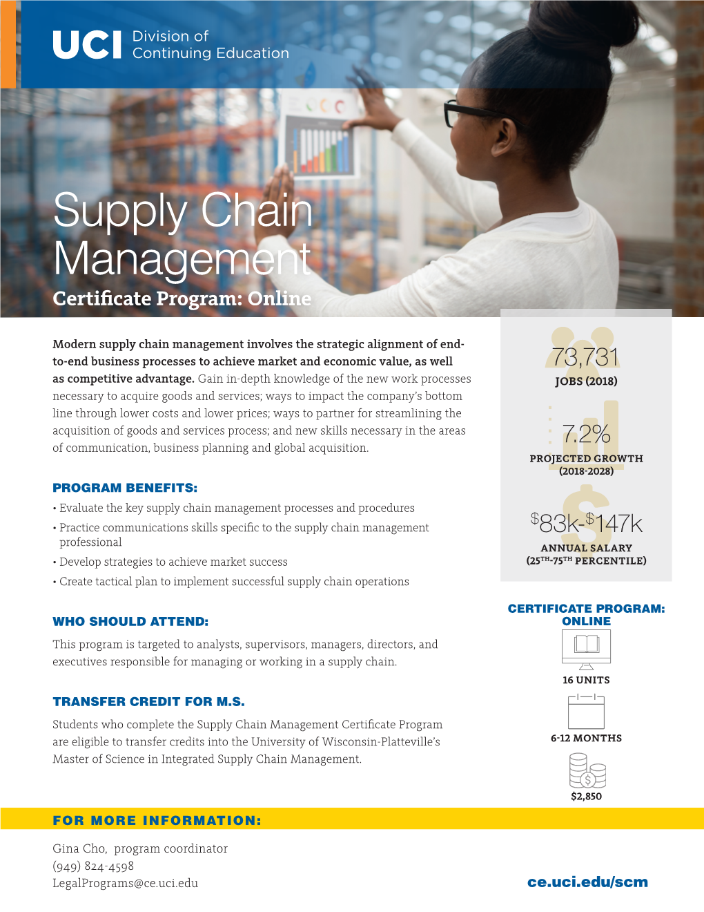 Supply Chain Management Program Flyer