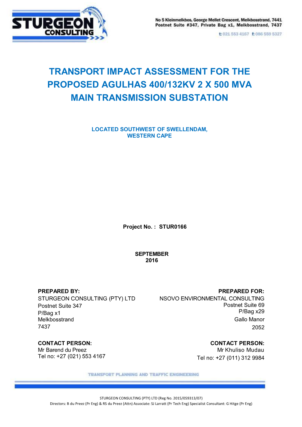 Vrheid Traffic Impact Assessment