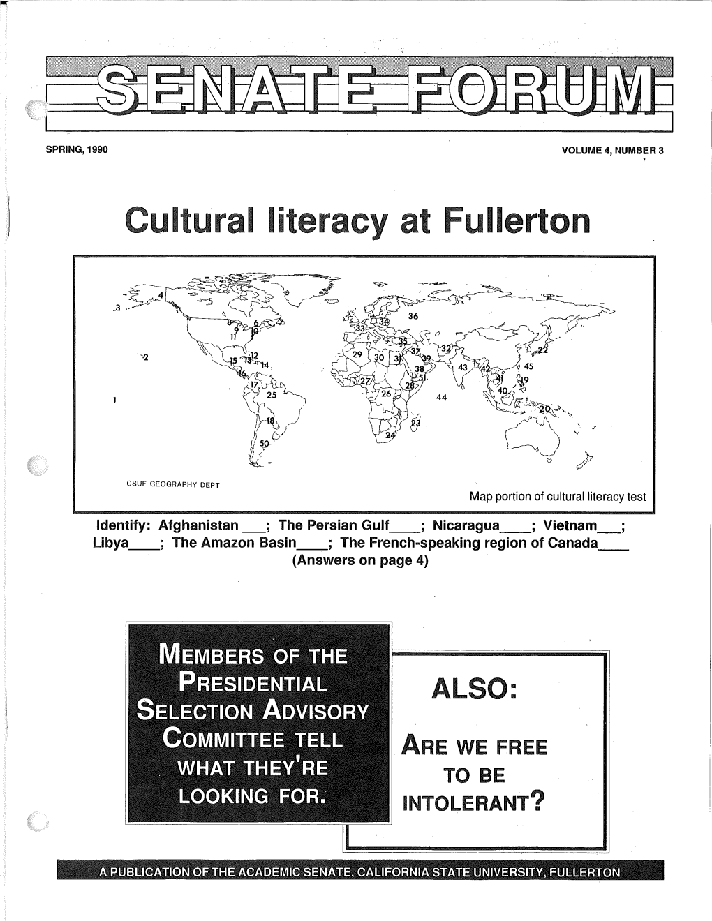 Ultural Literacy at Fullerton