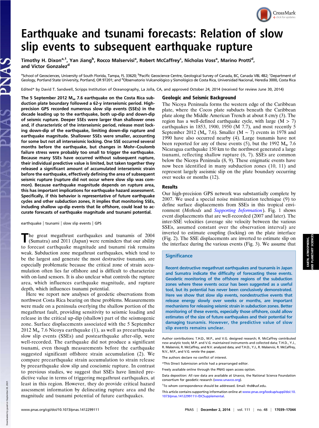 Relation of Slow Slip Events to Subsequent Earthquake Rupture