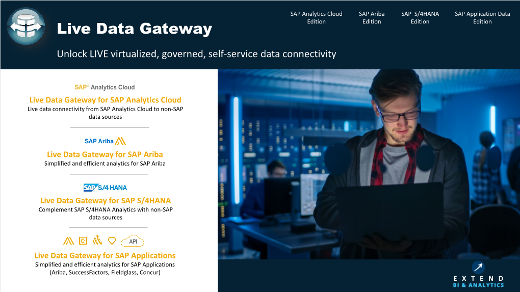 APOS Live Data Gateway for SAC, S/4HANA, Ariba, & SAP Applications