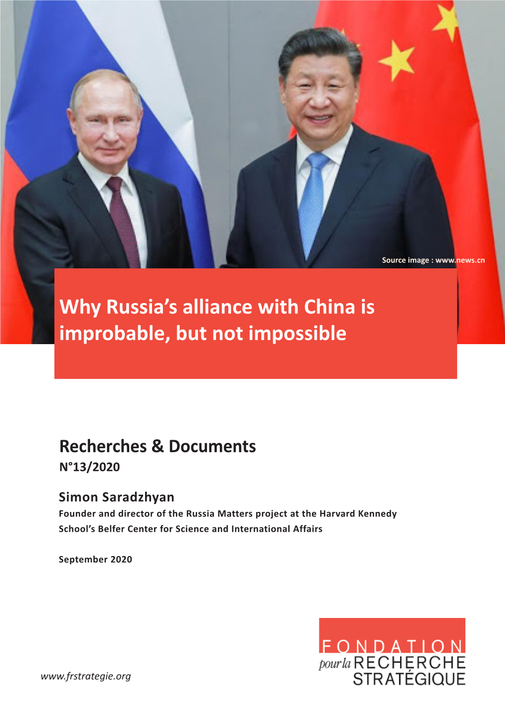 Why Russia's Alliance with China Is Improbable, but Not Impossible