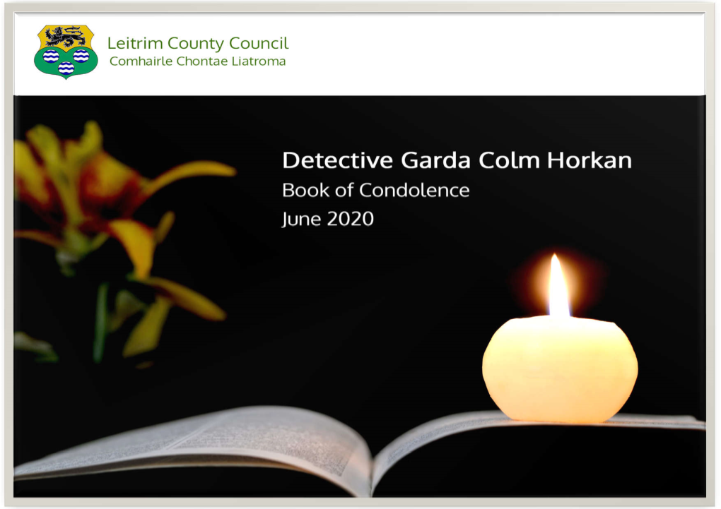 Online Book of Condolence for Detective Garda Colm Horkan