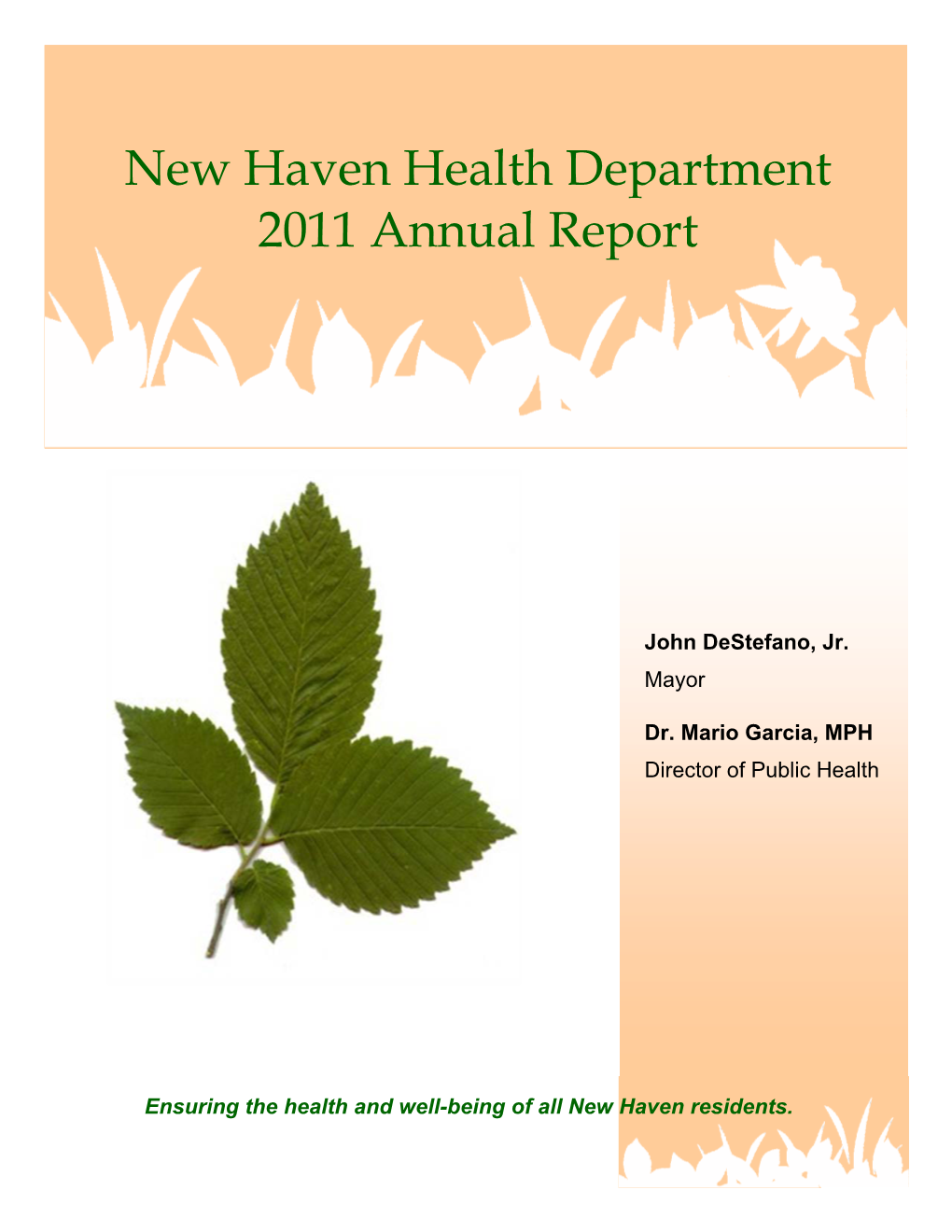 New Haven Health Department 2011 Annual Report