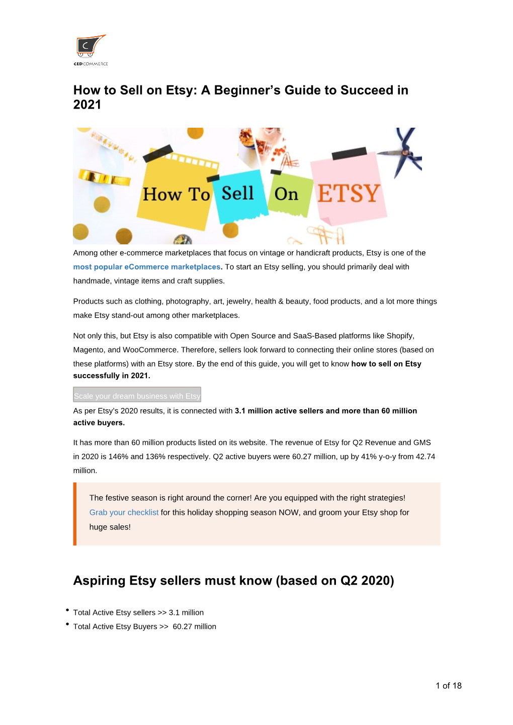 How to Sell on Etsy: a Beginner’S Guide to Succeed in 2021