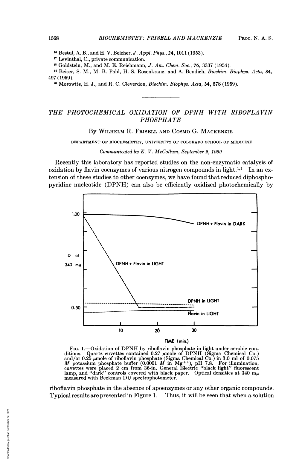 Recently This Laboratory Has Reported Studies on the Non-Enzymatic