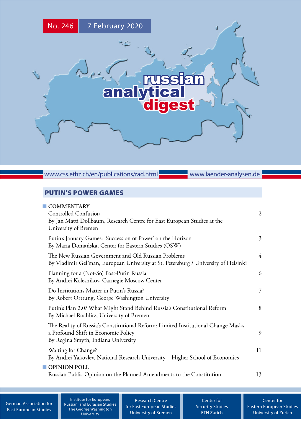 Russian Analytical Digest