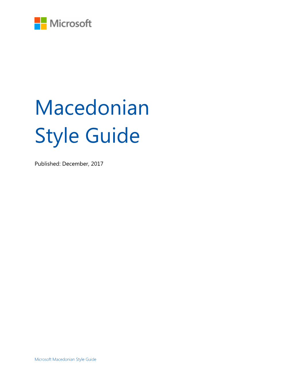 Macedonian Style Guide