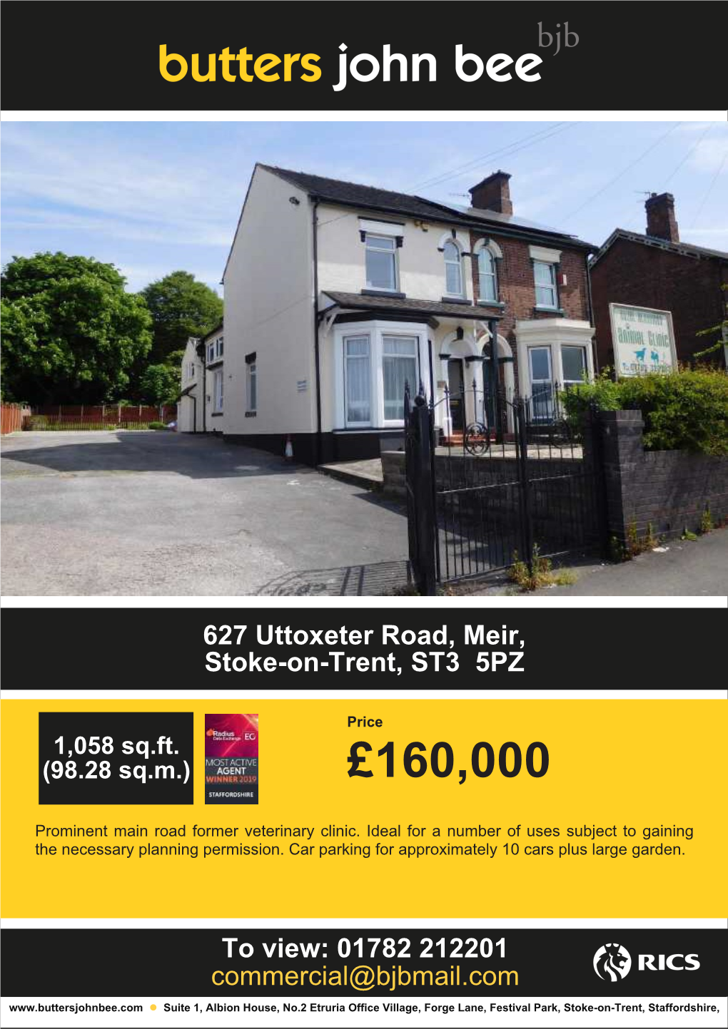 627 Uttoxeter Road, Meir, Stoke-On-Trent, ST3 5PZ £160000