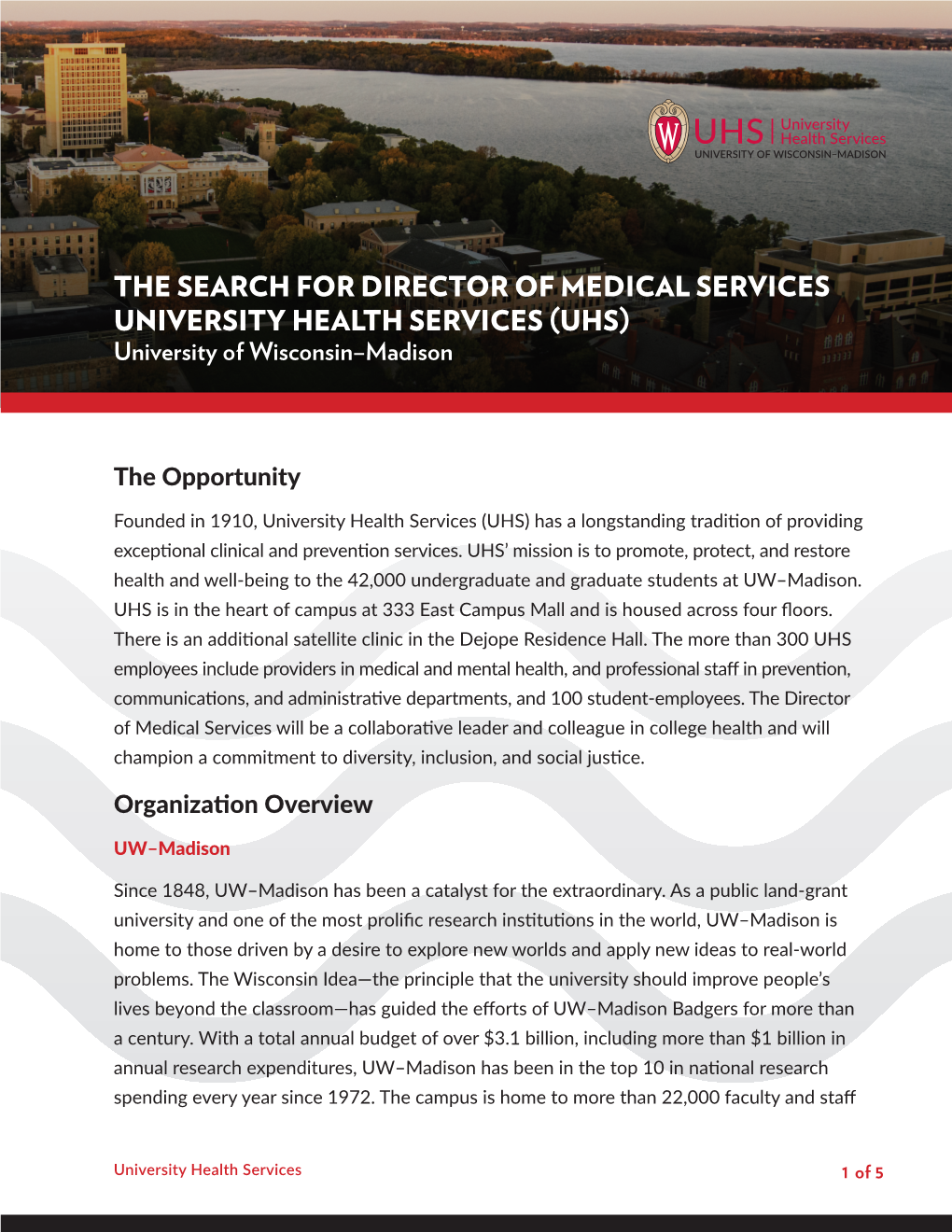 “The Search for Director of Medical Services” (PDF)