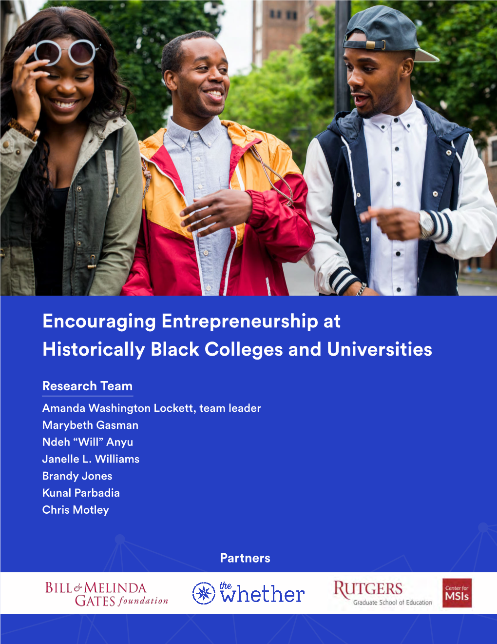Encouraging Entrepreneurship at Historically Black Colleges and Universities