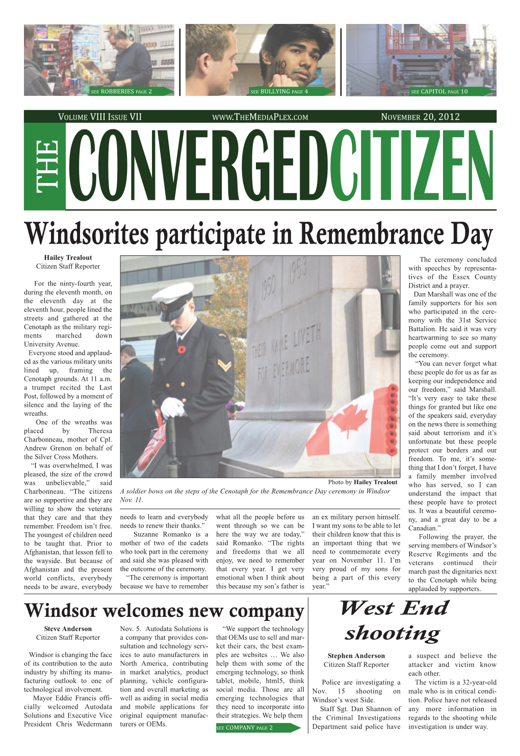 Windsorites Participate in Remembrance