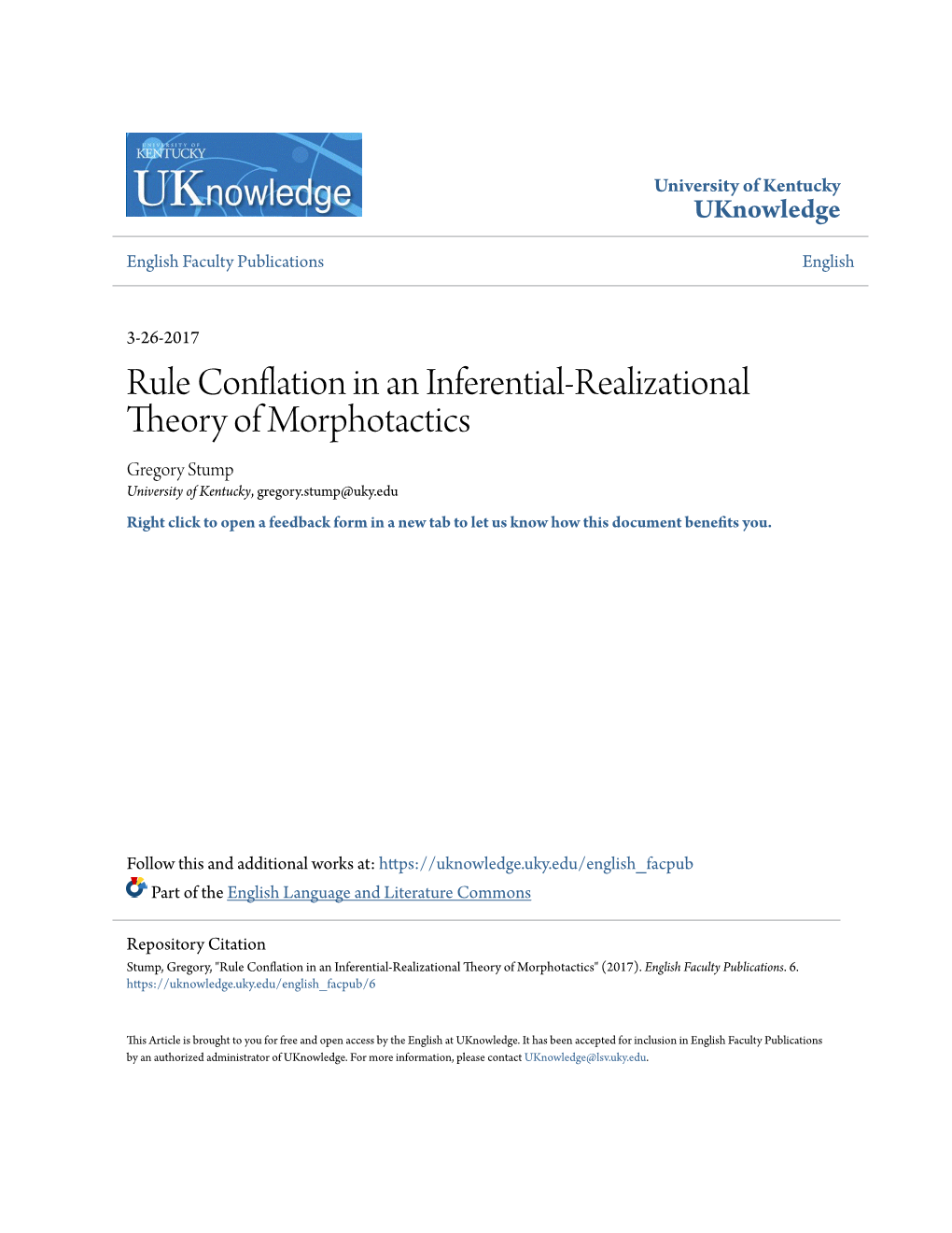 Rule Conflation in an Inferential-Realizational Theory Of