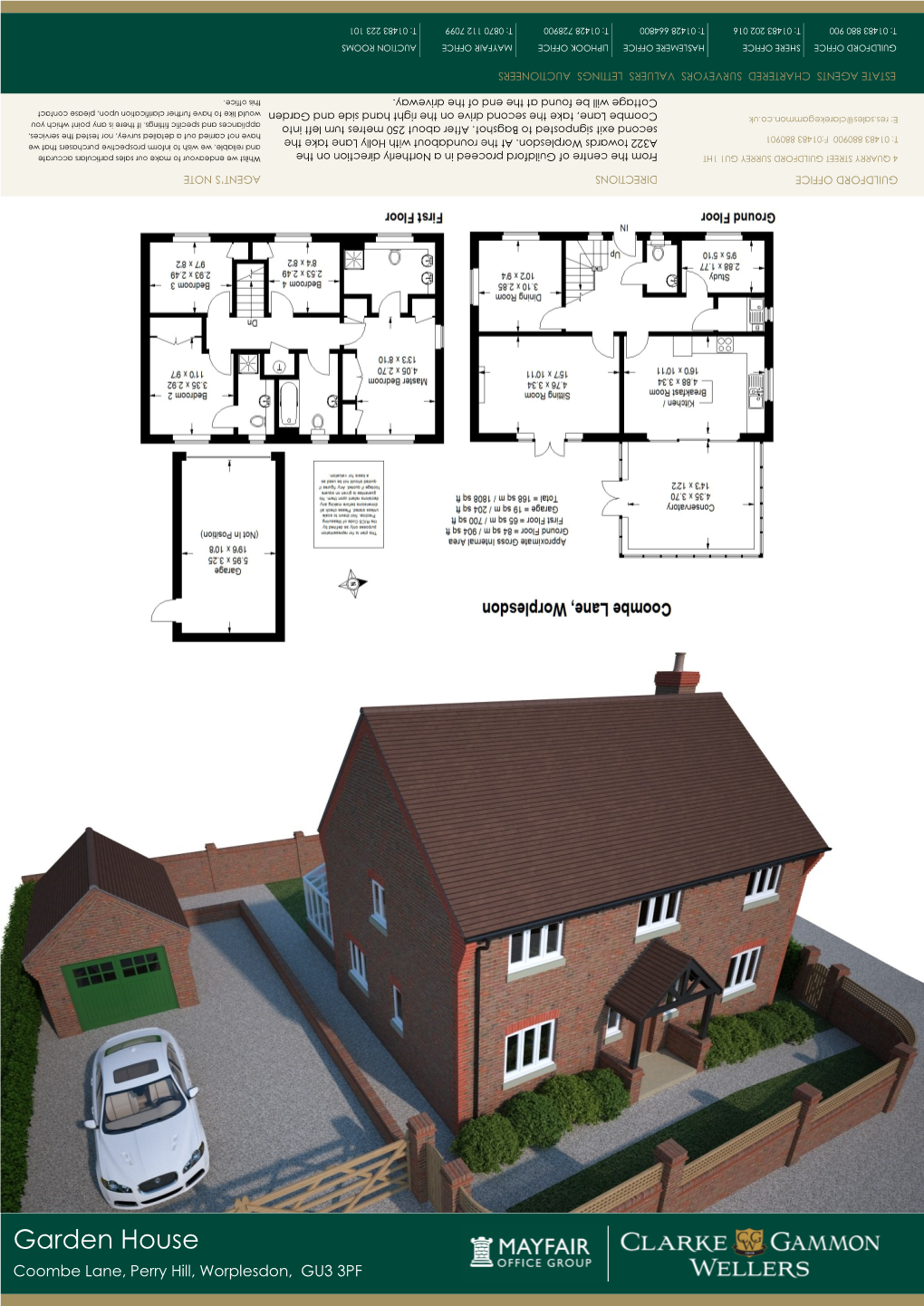 Garden House Coombe Lane, Perry Hill, Worplesdon, GU3 3PF