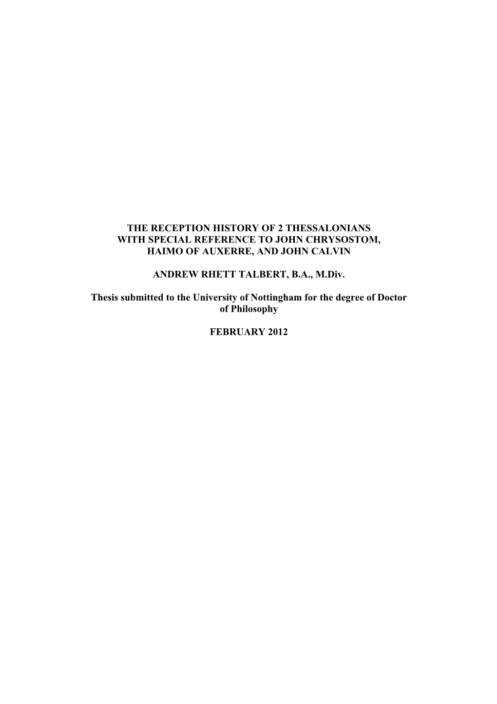 Talbert Dissertation-Complete