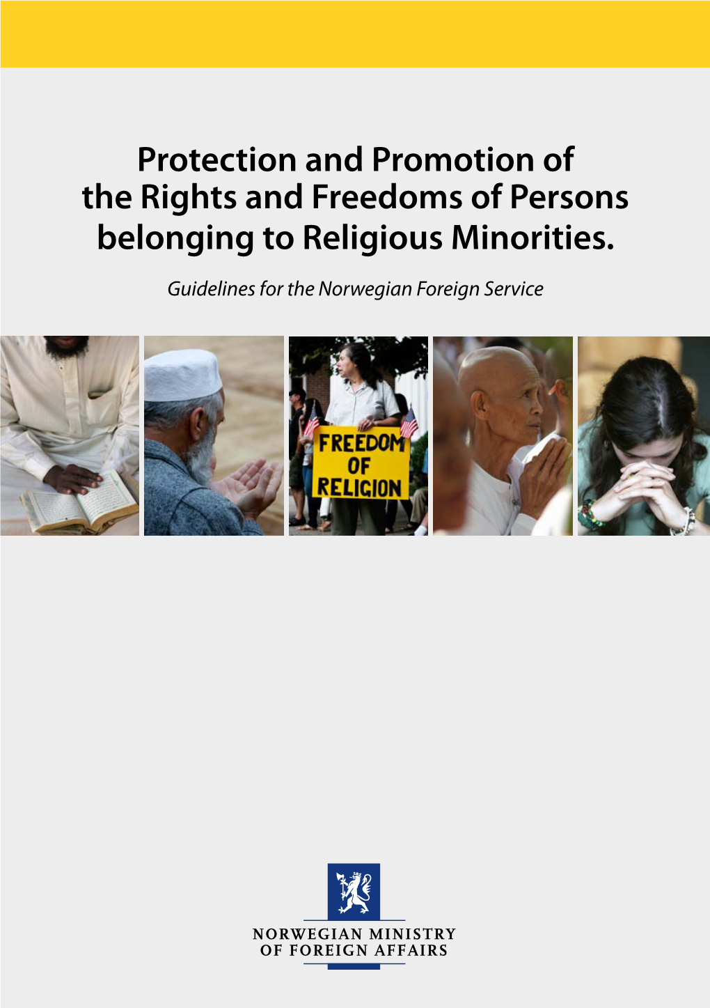Protection and Promotion of the Rights and Freedoms of Persons Belonging to Religious Minorities
