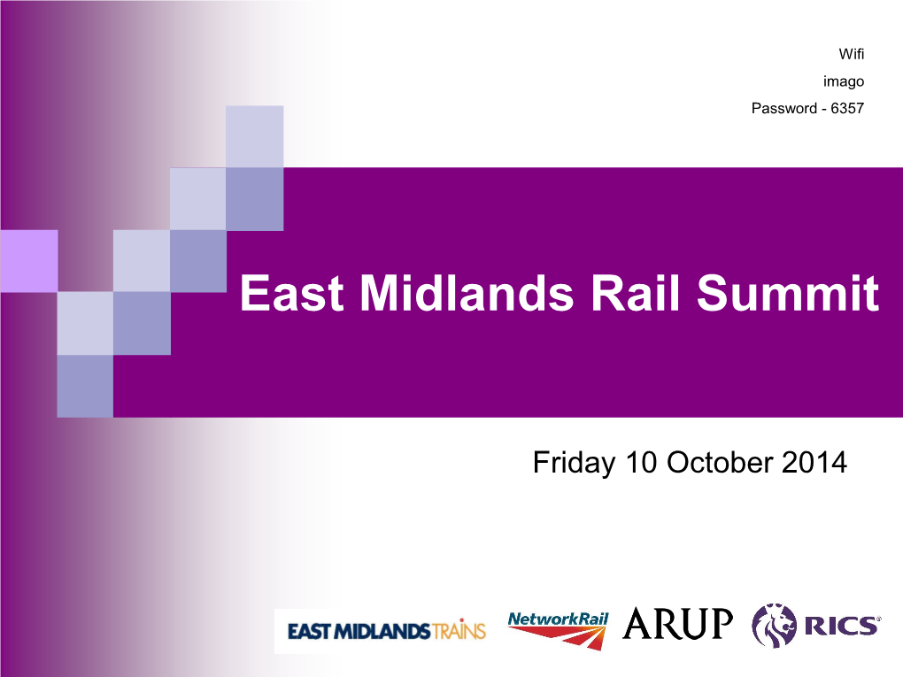 East Midlands Rail Summit