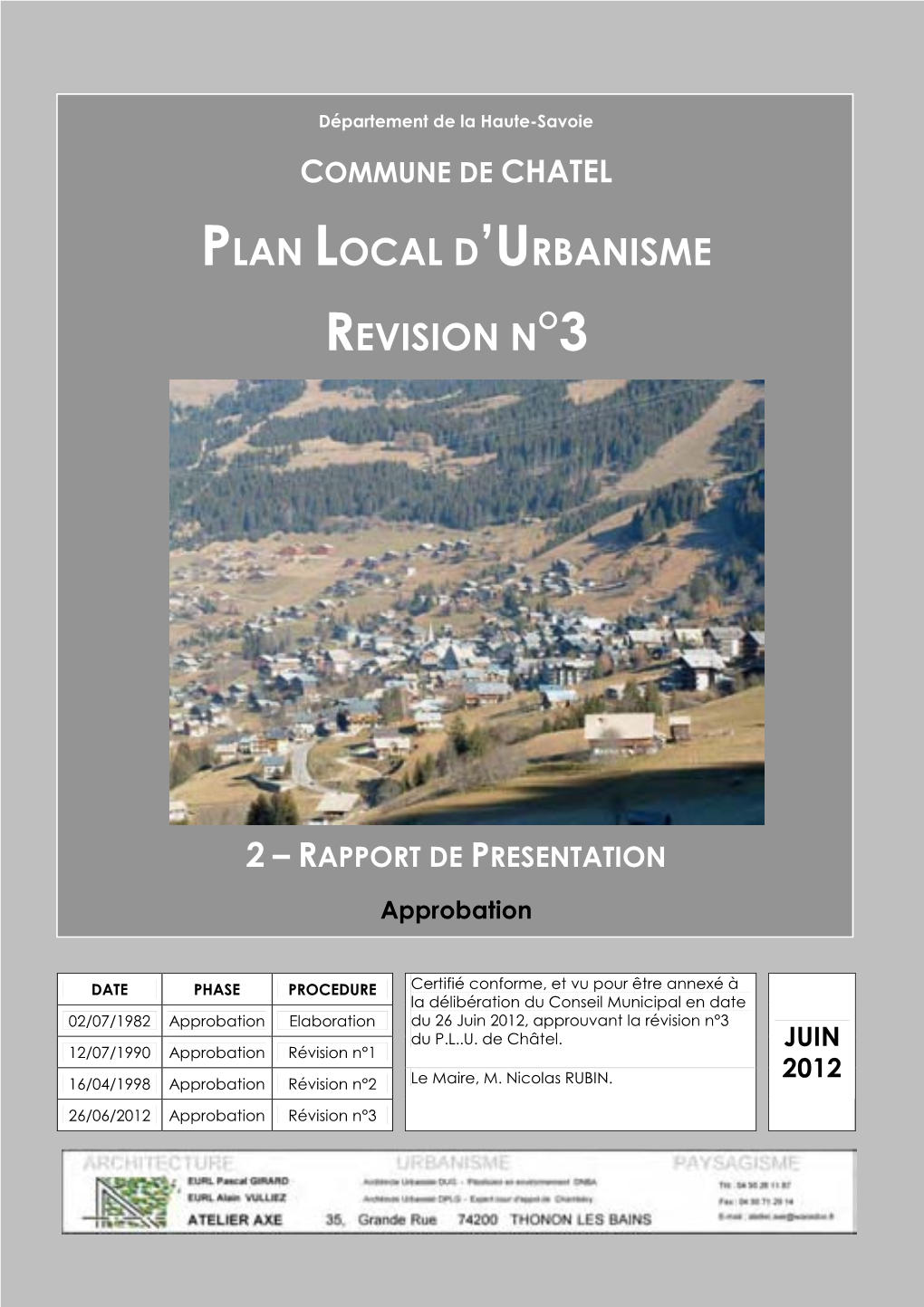 Plan Local D'urbanisme Revision