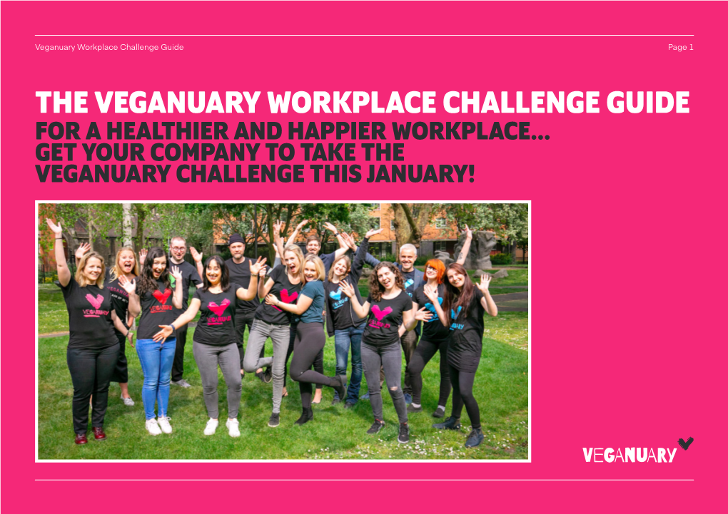 The Veganuary Workplace Challenge Guide for a Healthier and Happier Workplace