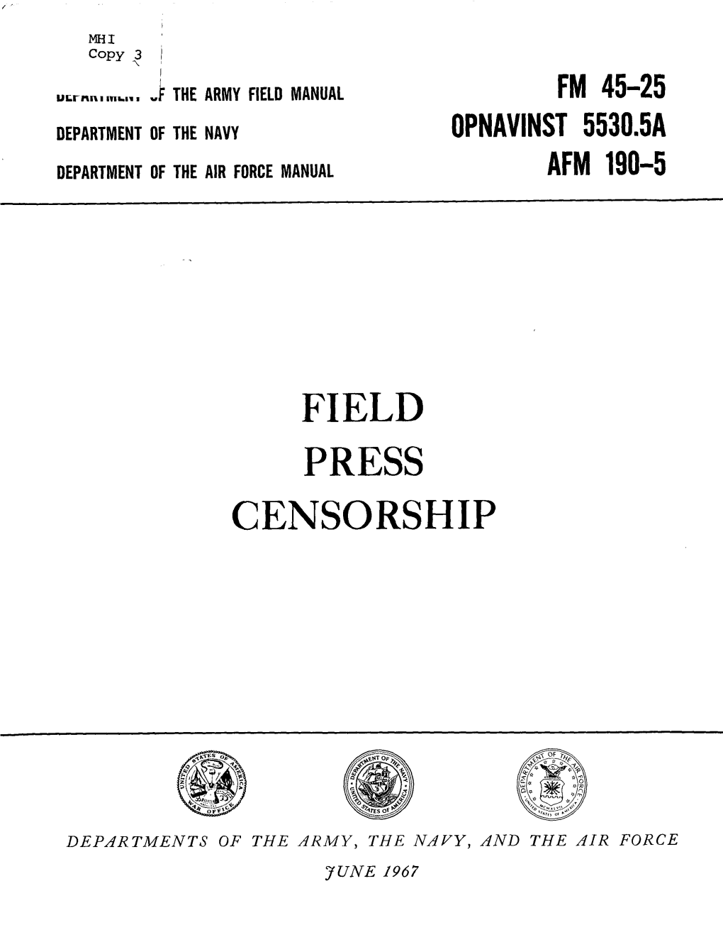 Field Press Censorship