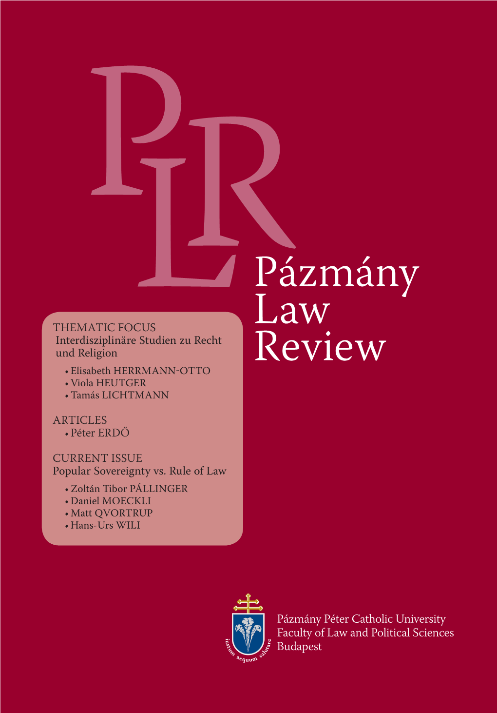 Pázmány Law Review • 5