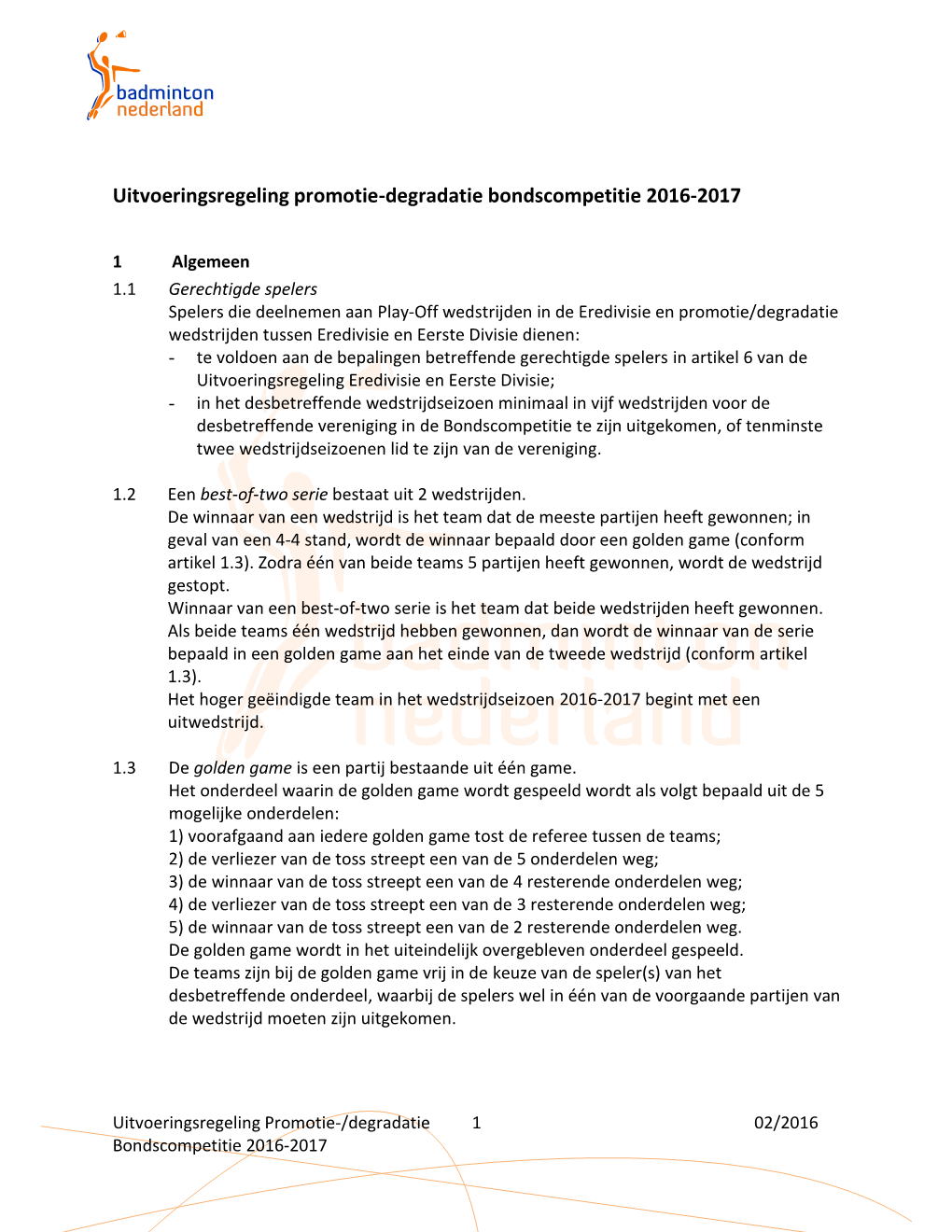 Beste Nederlandse Badmintonbond