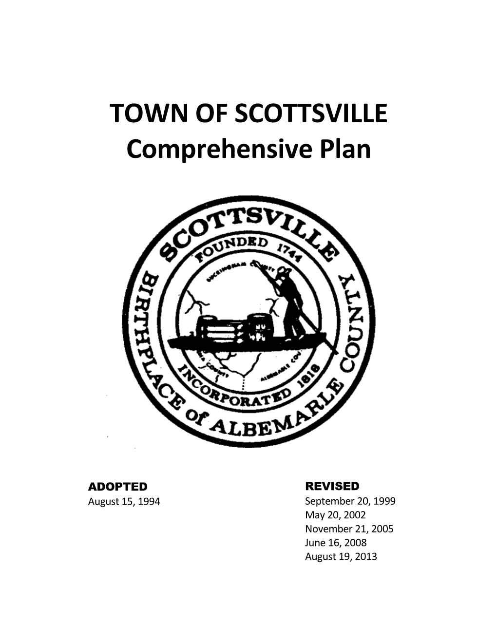 TOWN of SCOTTSVILLE Comprehensive Plan