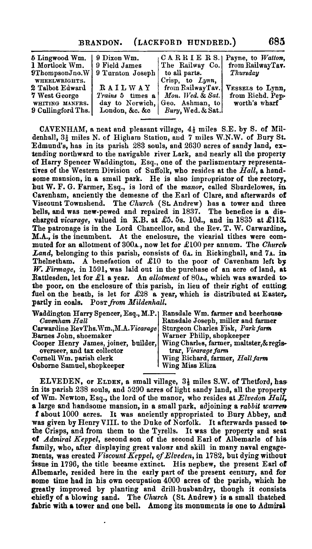 Ments, Was Created Viscount Keppel, of Elueden, in 1782, but Dying Without Issue in 1796, the Title Became Extinct