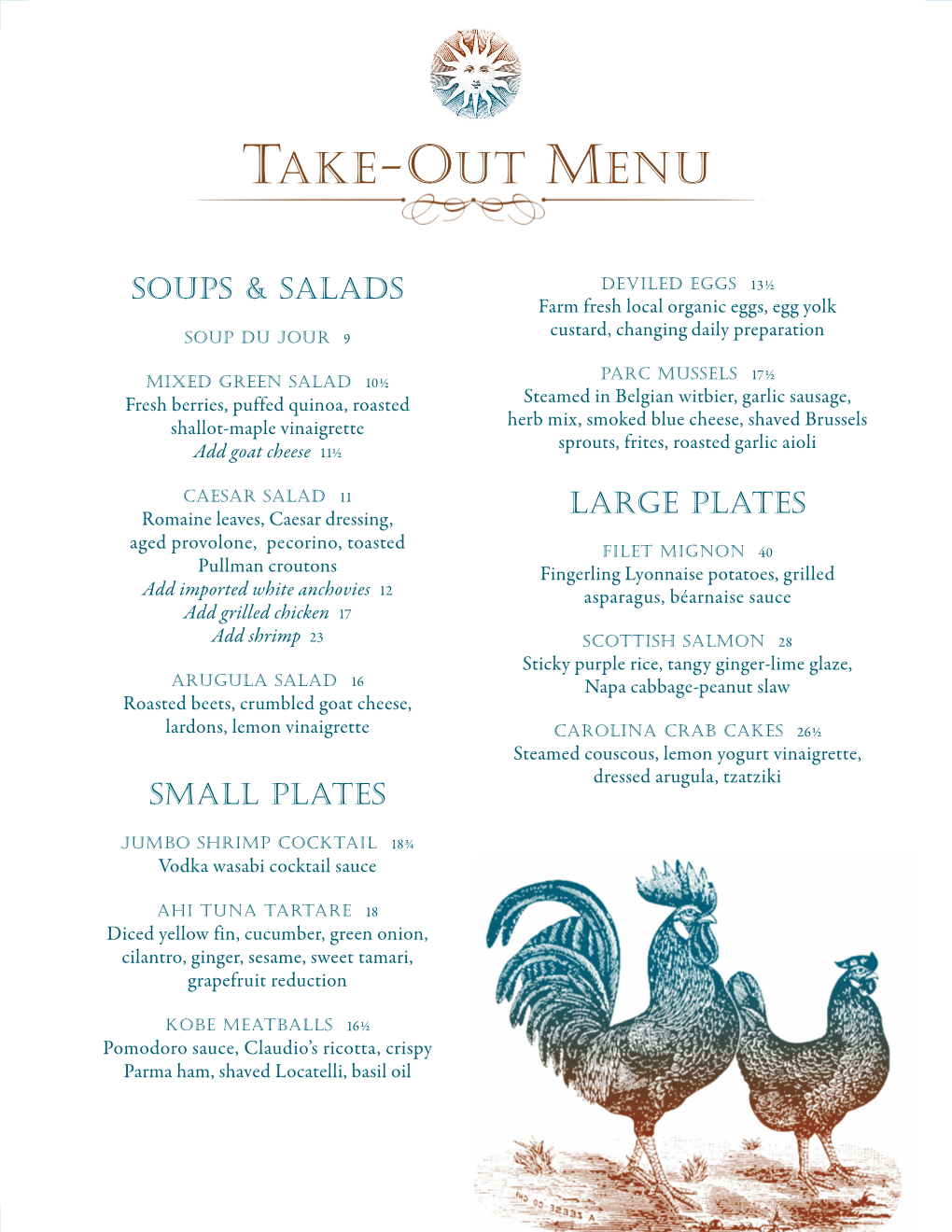 Take-Out Menu