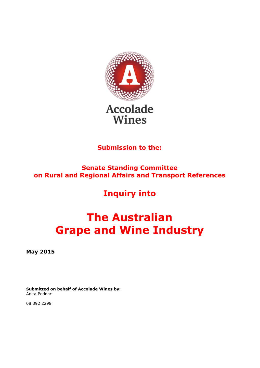 The Australian Grape and Wine Industry