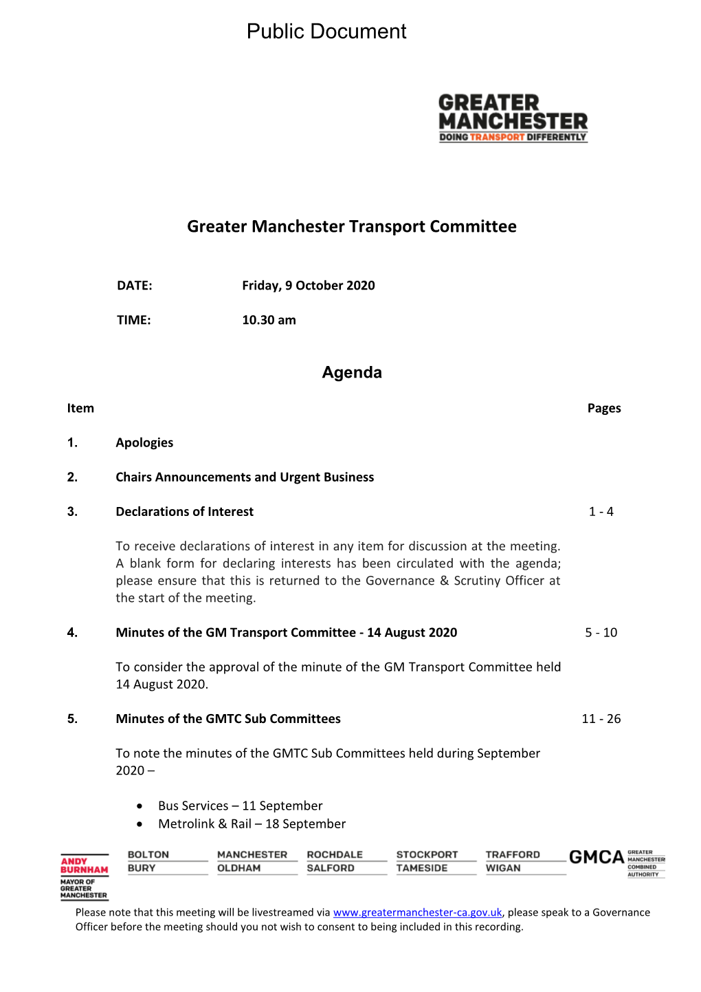 Greater Manchester Transport Committee