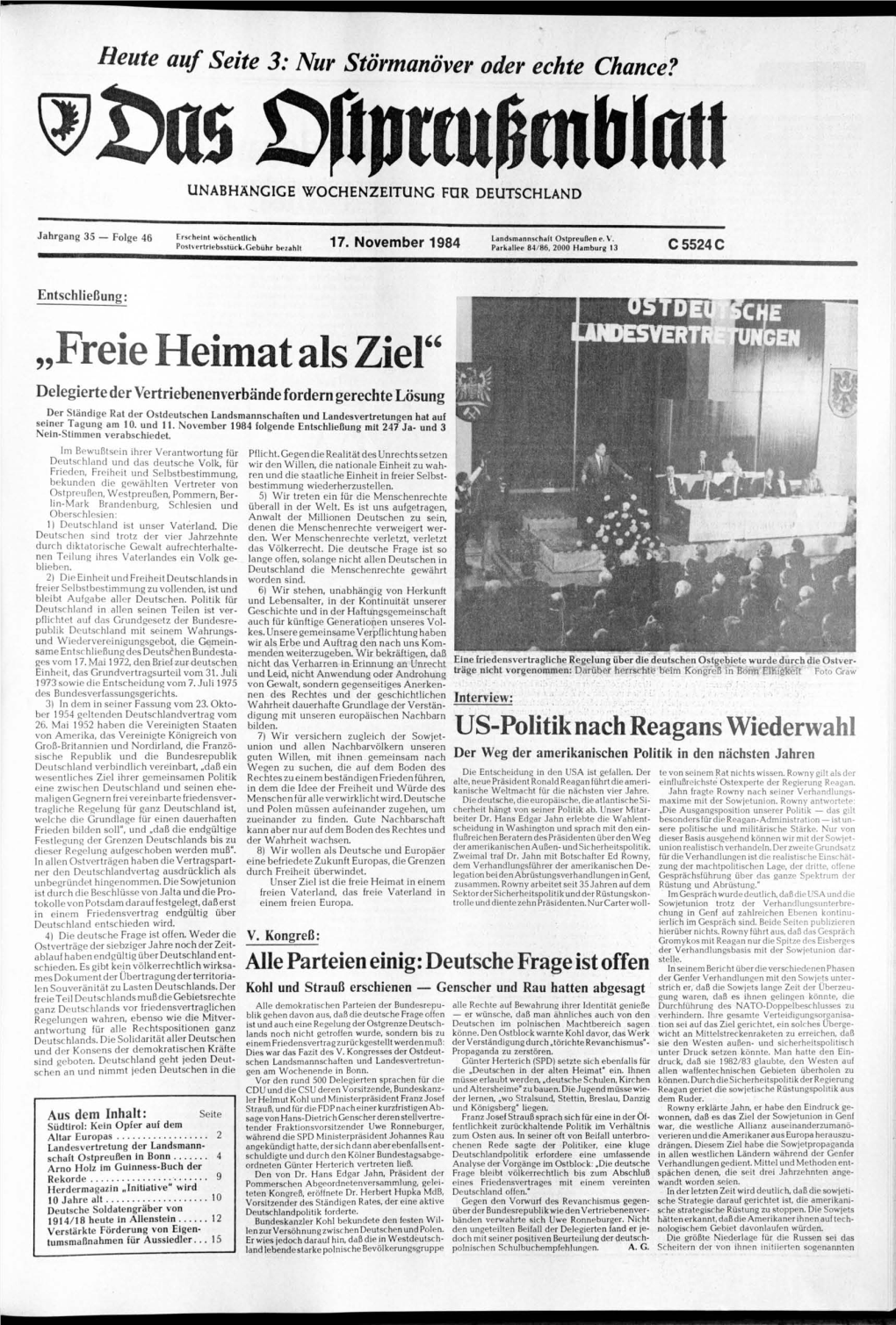 „Freie Heimat Als Ziel