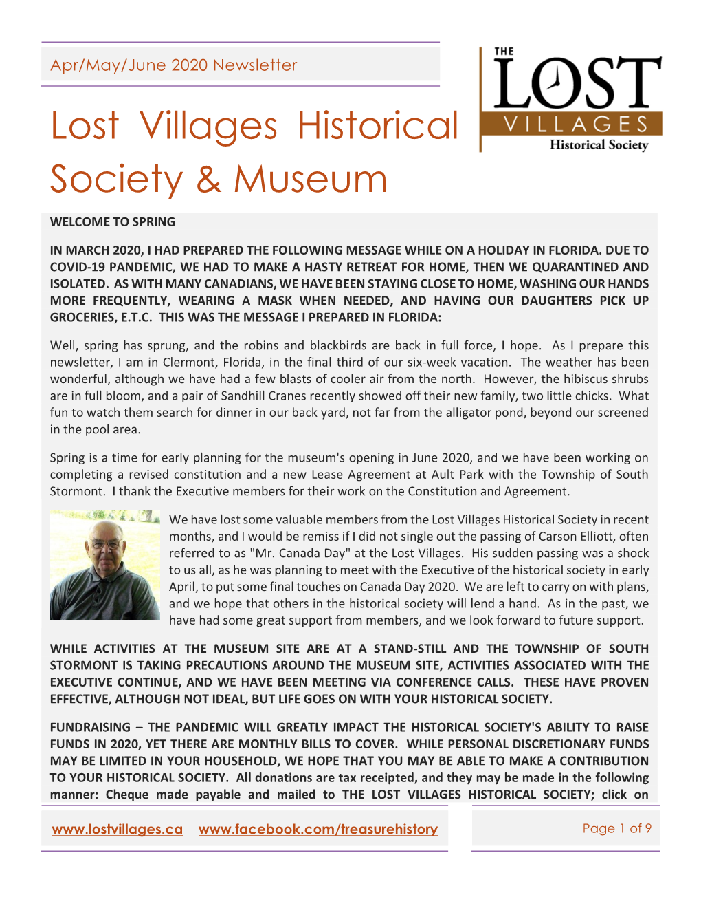 Lost Villages Historical Society & Museum