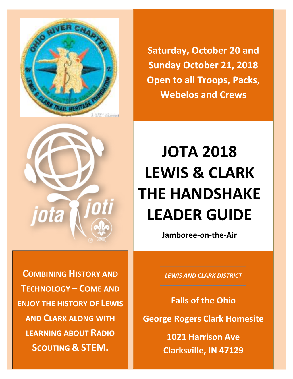 Jota 2018 Lewis & Clark the Handshake Leader Guide