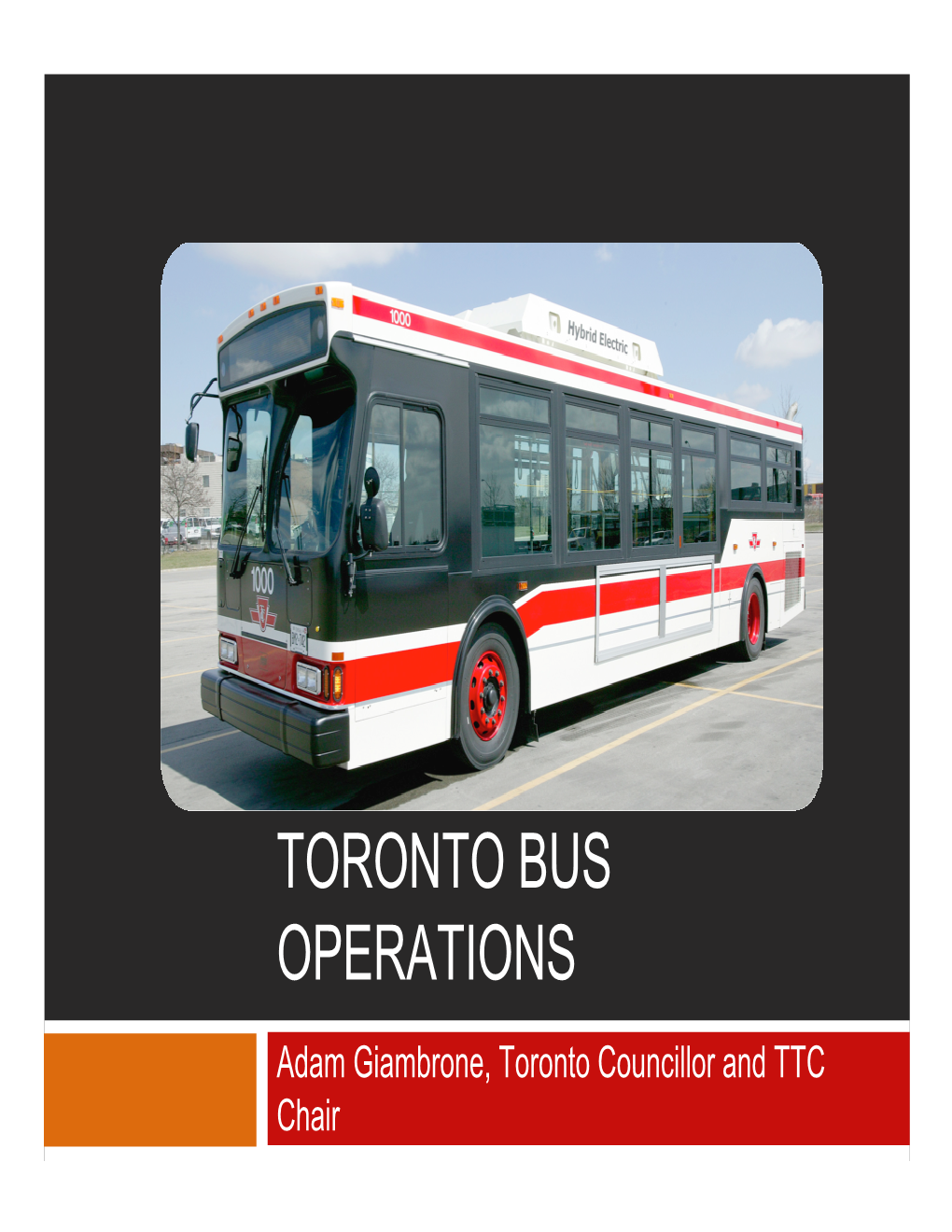 Toronto Bus Operations