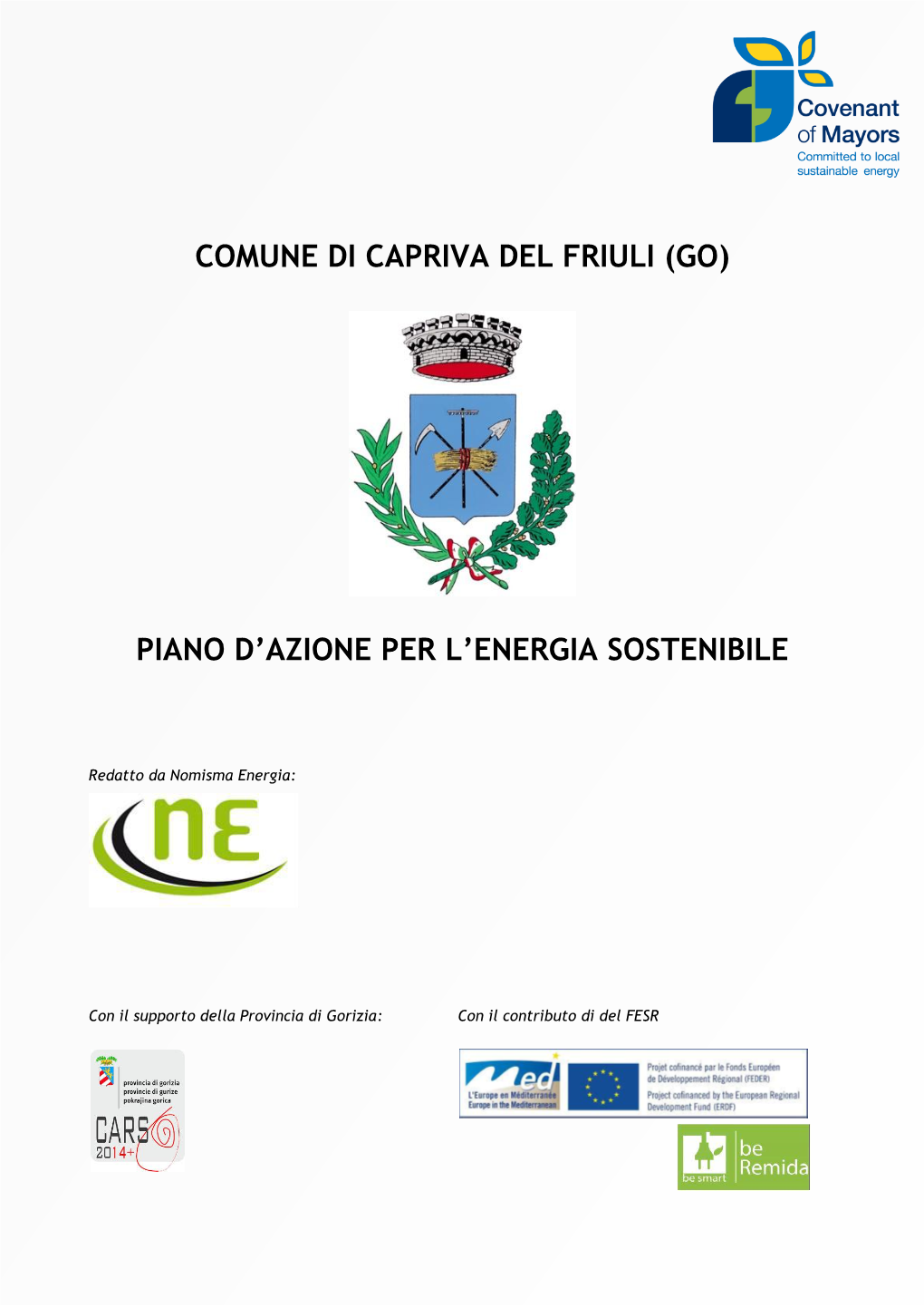 Comune Di Capriva Del Friuli (Go) Piano D'azione Per L'energia Sostenibile