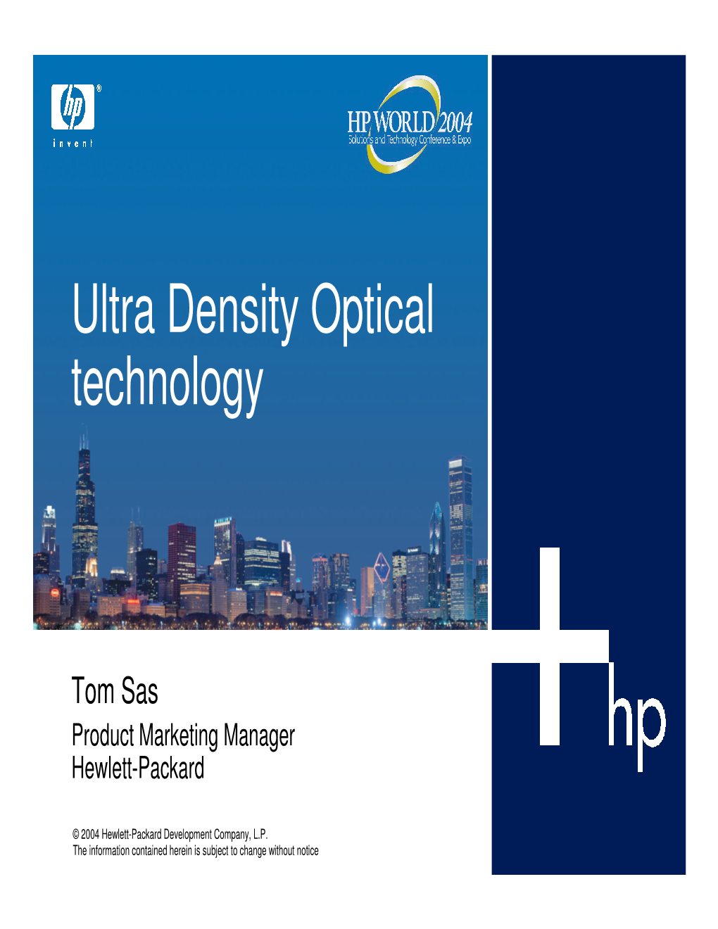 Ultra Density Optical Technology