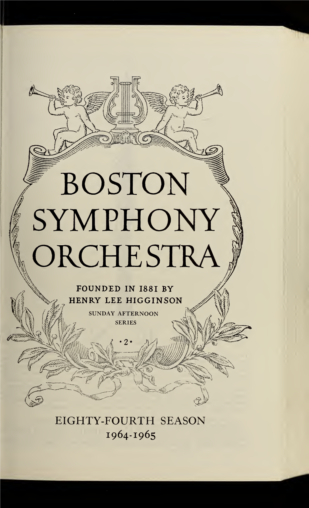 Boston Symphony Orchestra Concert Programs, Season 84, 1964-1965