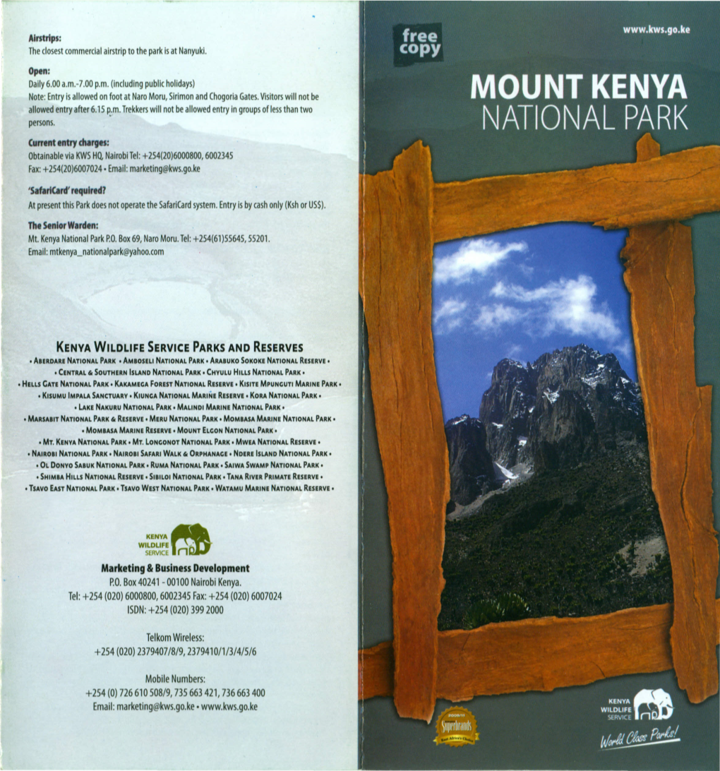 Mount Kenya National Park