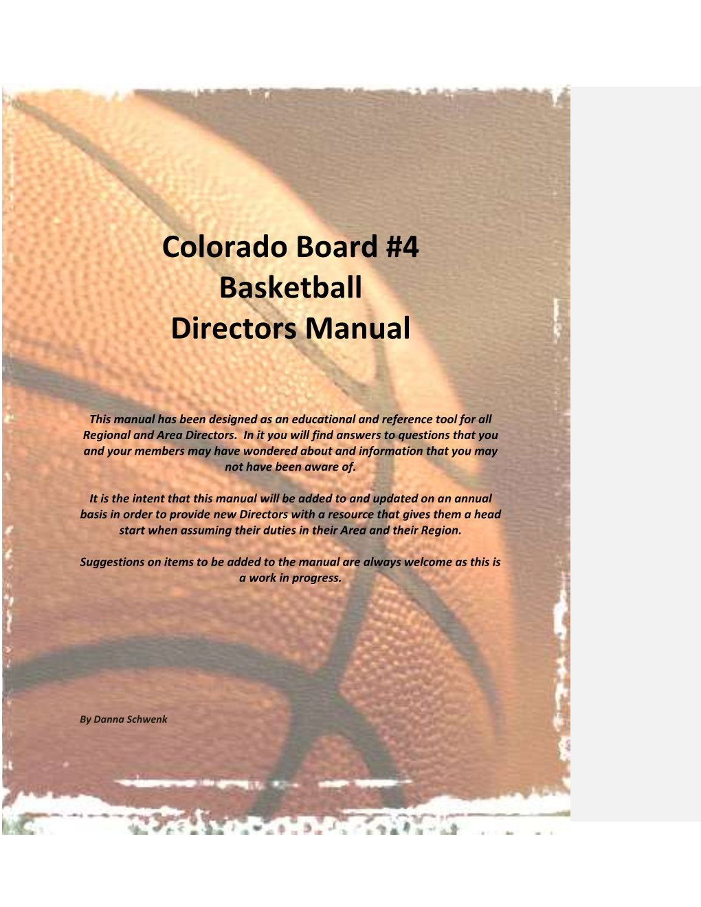 Area Directors Manual