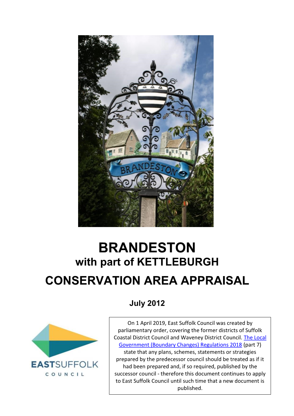 Brandeston Conservation Area Appraisal