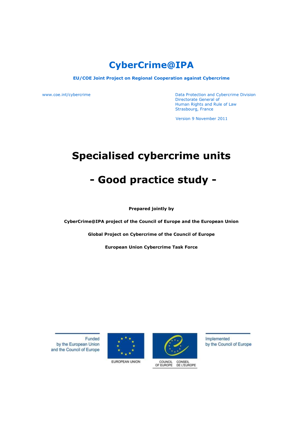 Specialised Cybercrime Units