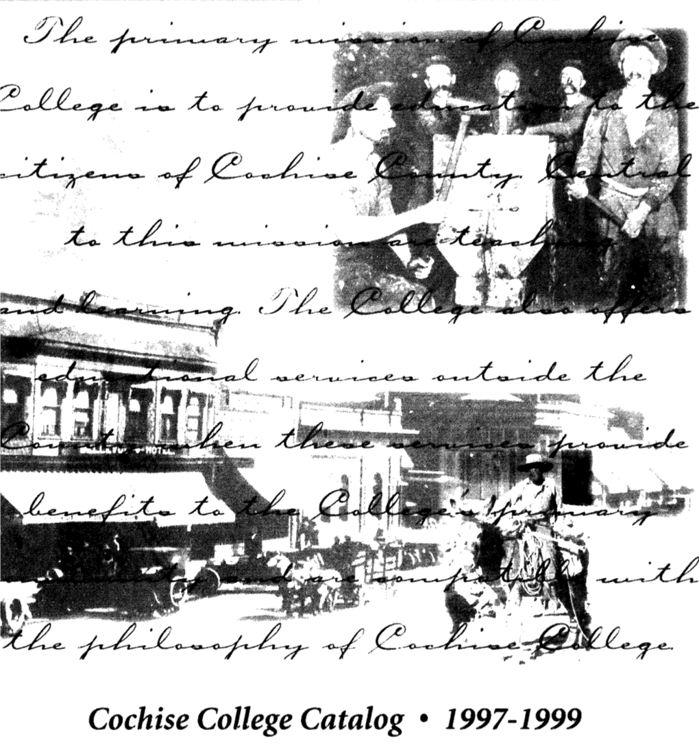 Cochise College Catalog • 1997-1999