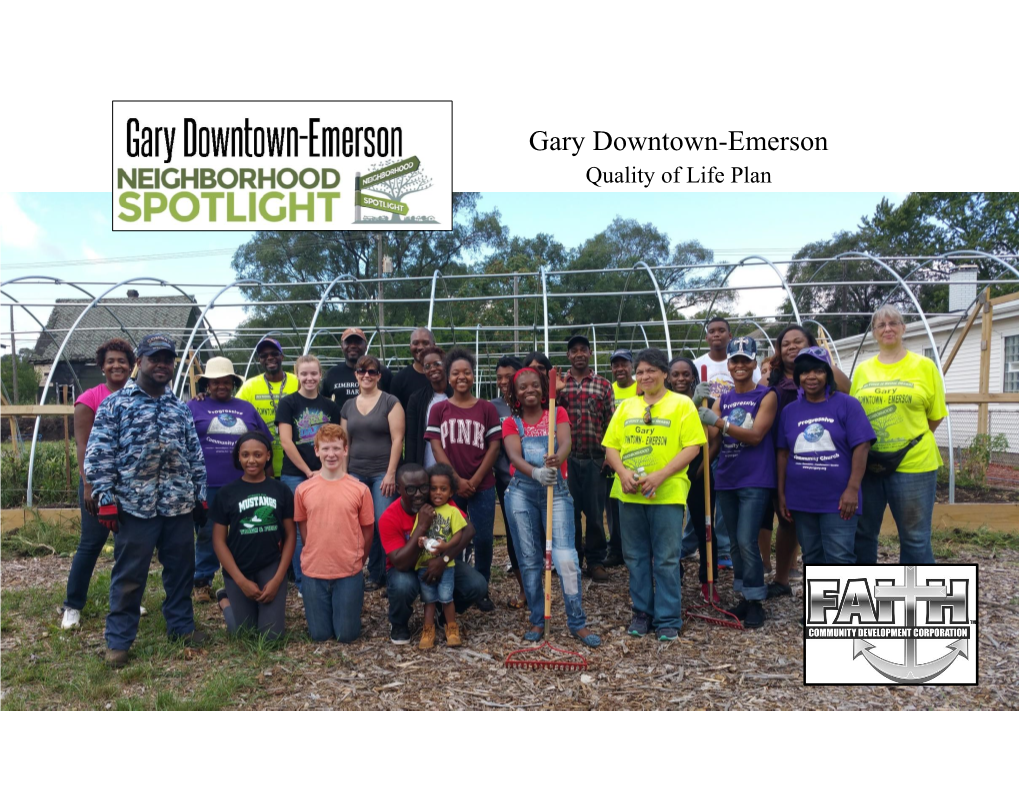 Gary Downtown-Emerson Quality of Life Plan