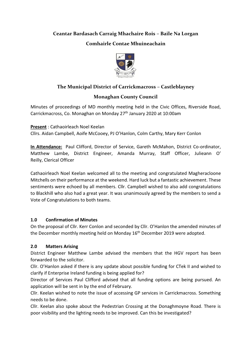 Carrickmacross-Castleblayney Municipal District