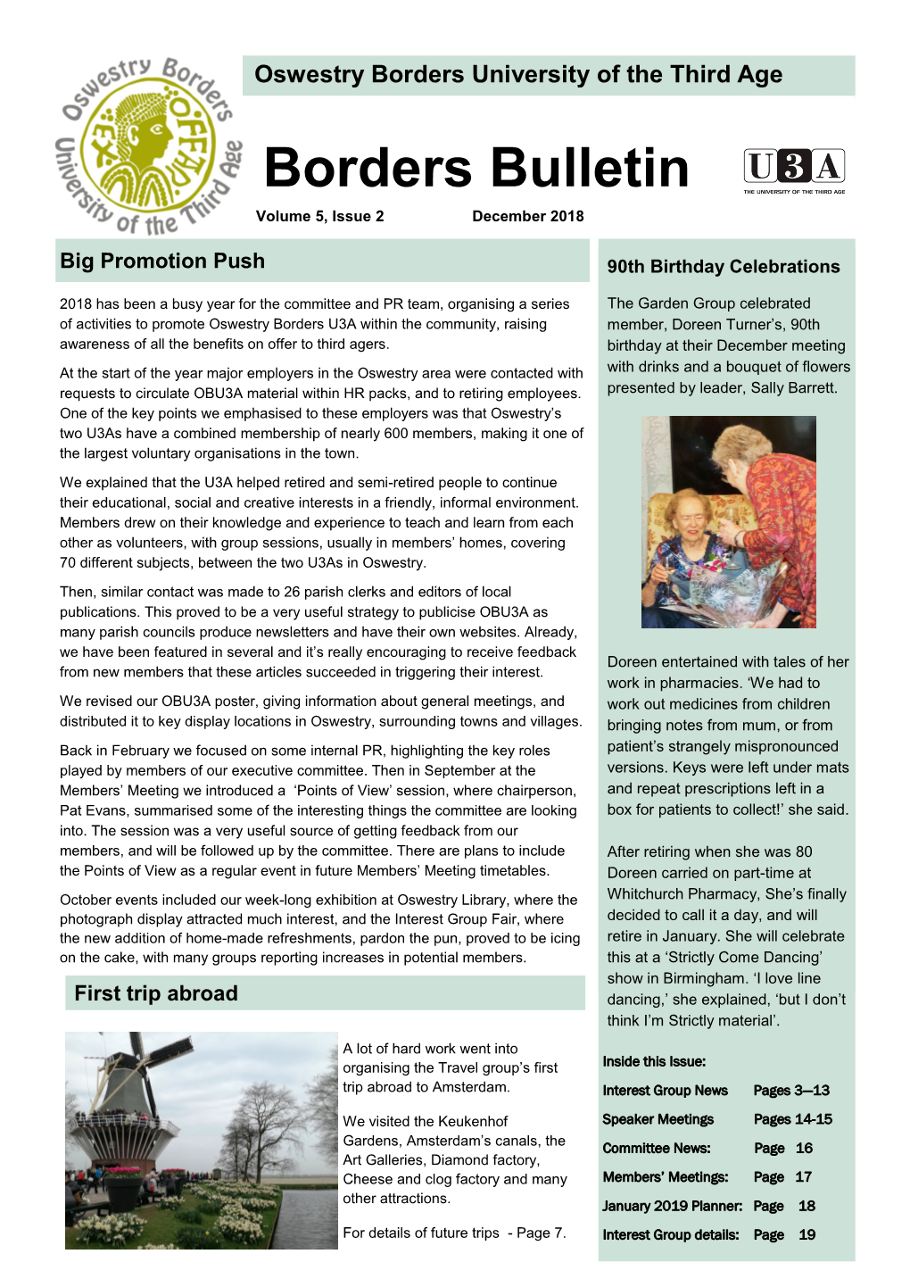 Borders Bulletin Volume 5, Issue 2 December 2018