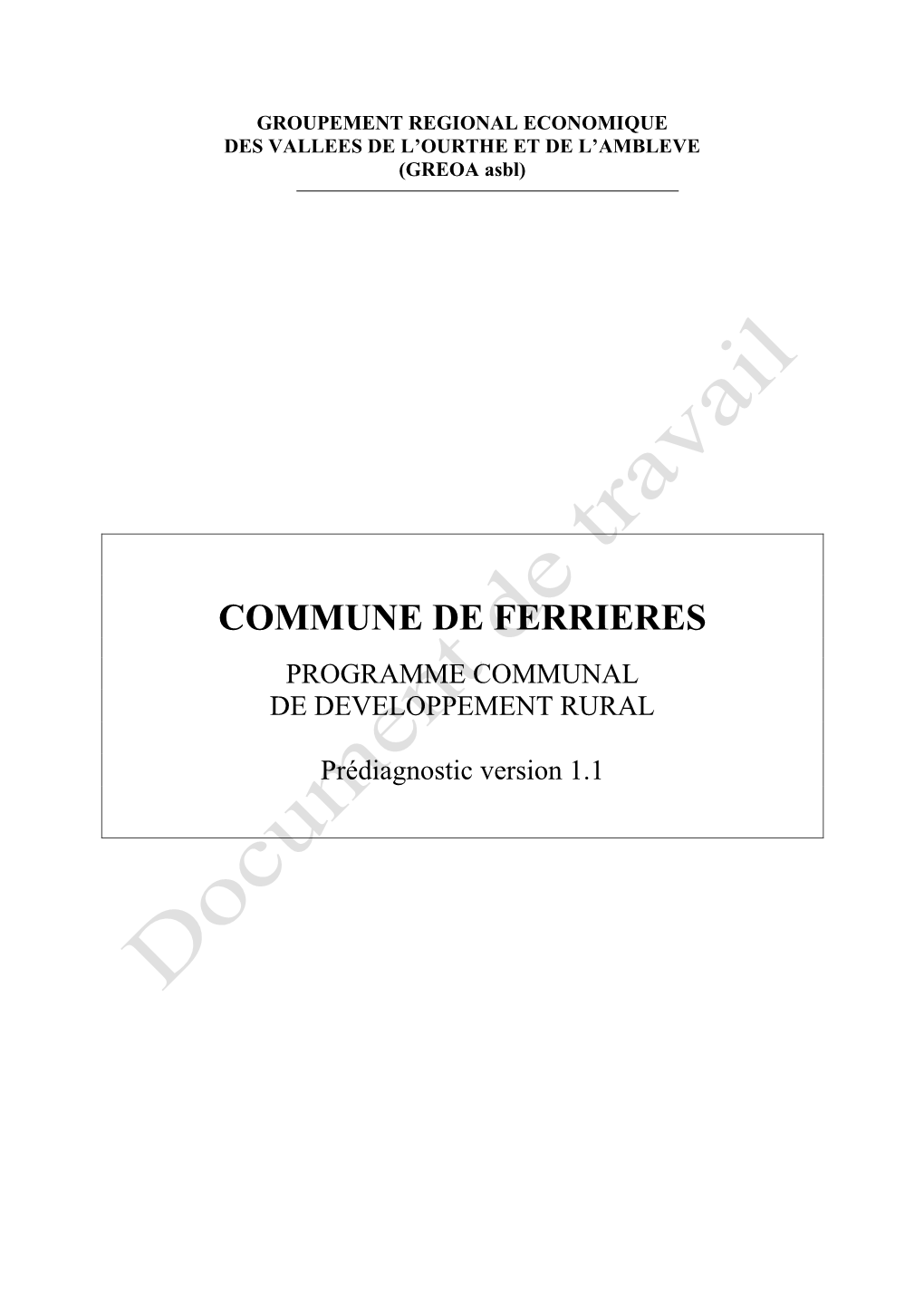 Commune De Ferrieres