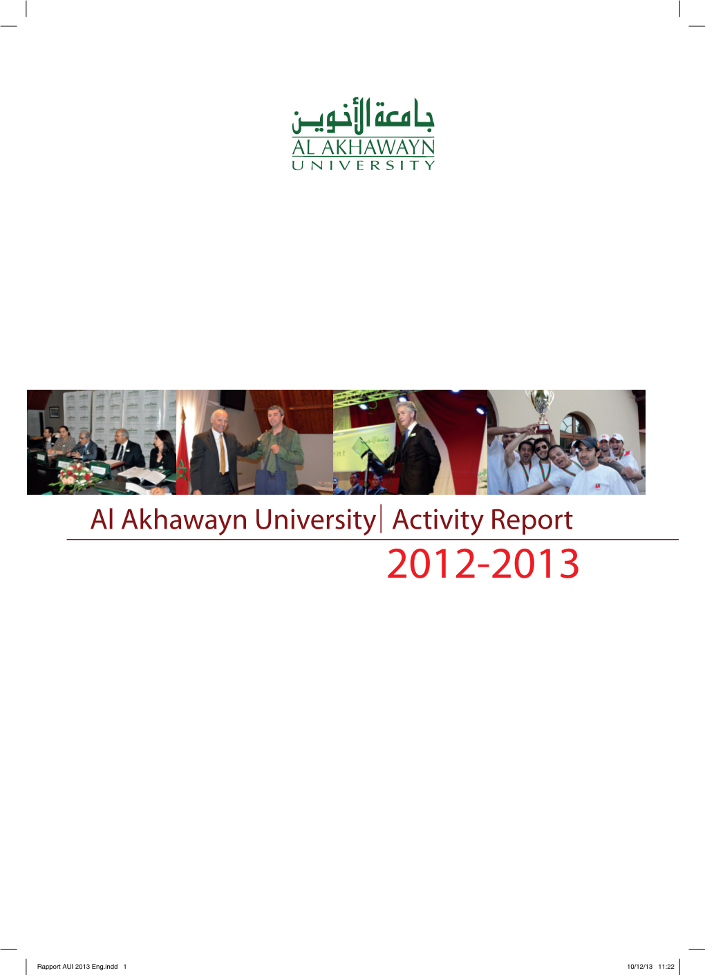 Activity Report Al Akhawayn University