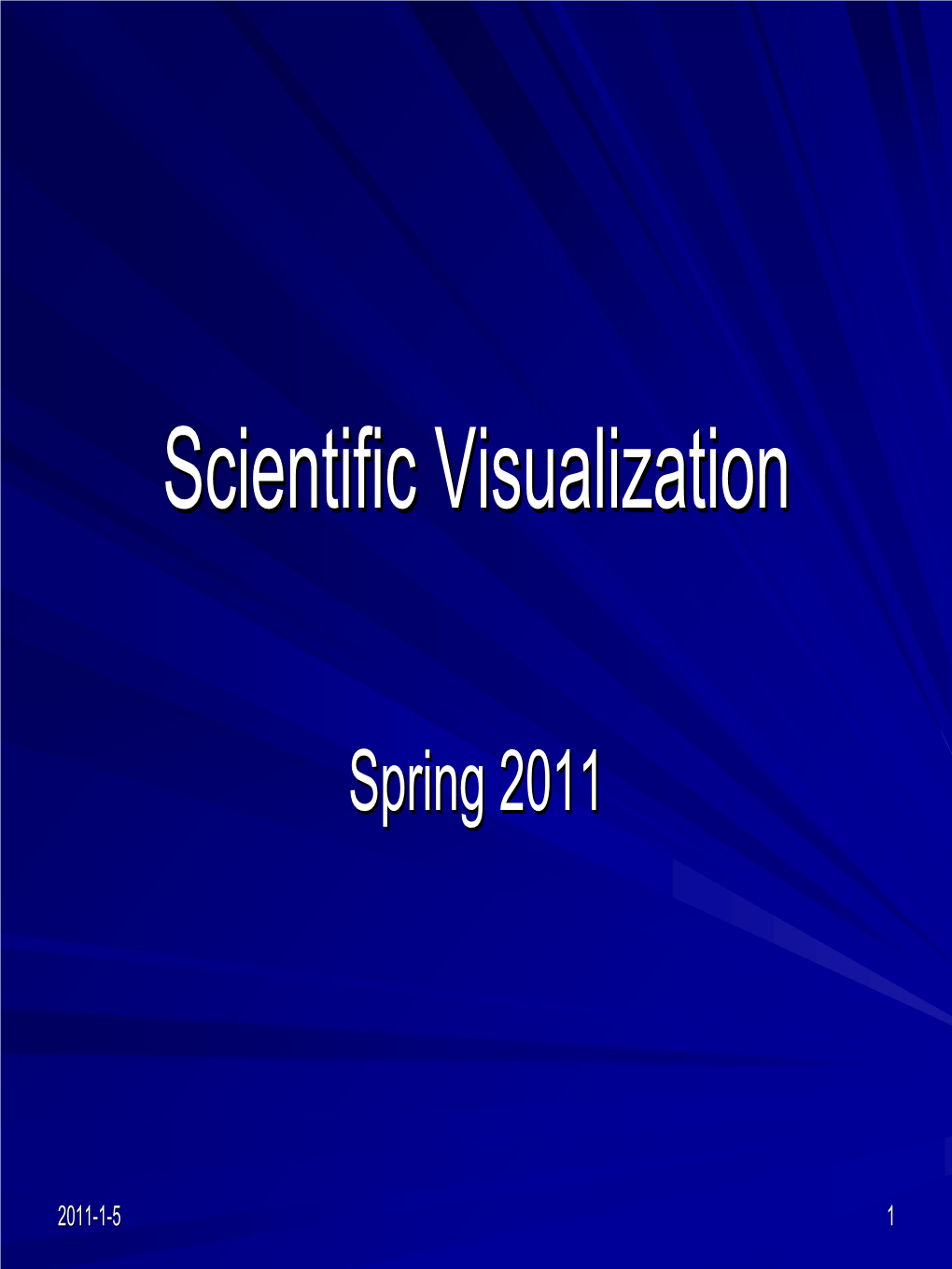 Scientific Visualizationvisualization