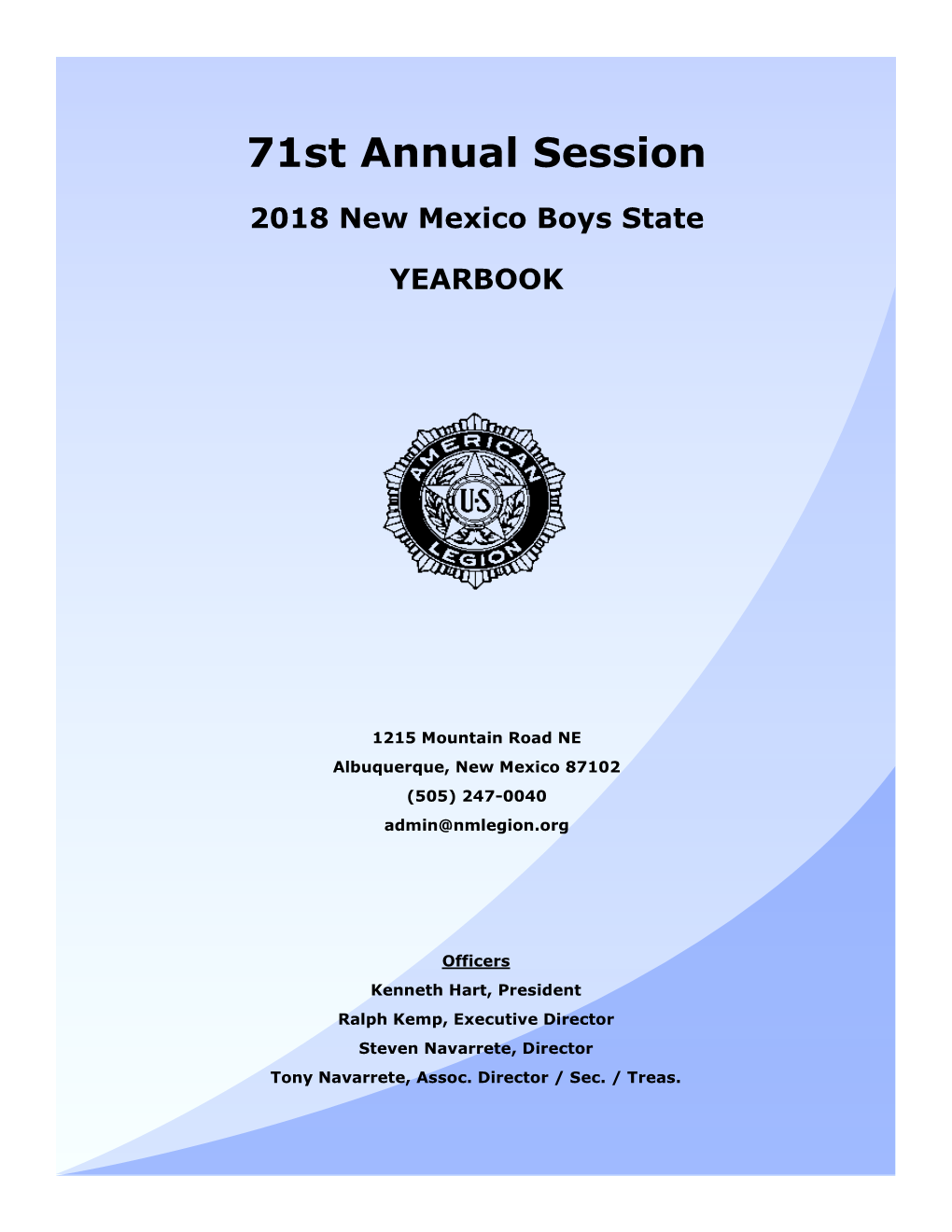 71St Annual Session